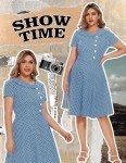 1950s Retro Audrey Hepburn Style Cocktail Dress
