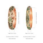 Vintage Cloisonne Enamel Rhinestone Cuff Bracelet
