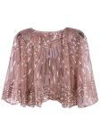Beige 1920s Vintage Style Cape for Parties