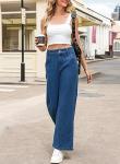Vintage Brown Wide Leg High Waisted Jeans