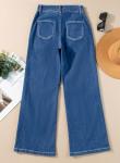 Vintage Brown Wide Leg High Waisted Jeans