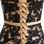 Black Lace Vintage Gothic Mermaid Evening Dress