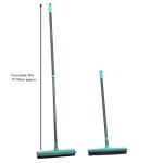 Soft Bristle Indoor Dog Sweeping Brush - Grey/Turquoise