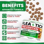 Chicken Flavor Flea and Tick Chews for Dogs