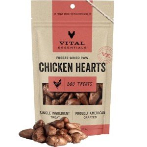 Vital Essentials Freeze-Dried Chicken Hearts Dog Treats