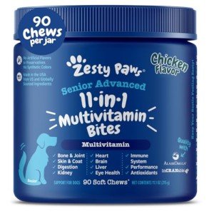 Zesty Paws Senior Multivitamin Treats for Dogs