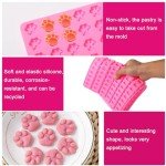 Mini Silicone Dog Treat Molds with Dough Scrapers