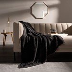 Brentfords Large Teddy Fleece Dog Blanket - Black