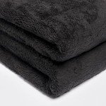 Brentfords Large Teddy Fleece Dog Blanket - Black