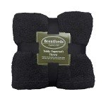 Brentfords Large Teddy Fleece Dog Blanket - Black