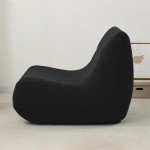 Black Jacquard Armless Sofa Cover for Pets