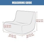 Black Jacquard Armless Sofa Cover for Pets