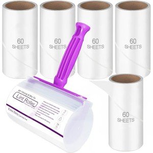 Pet Hair Lint Rollers with Extra Sticky Refills