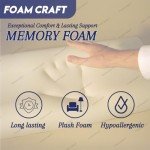 Comfort Memory Foam Dog Bed Topper 50x60 cm