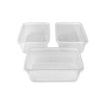50 Plastic Food Containers - Microwave & Freezer Safe