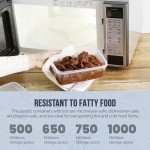 50 Plastic Food Containers - Microwave & Freezer Safe