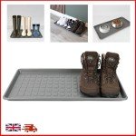 Grey Boot Tray with Raised Edges for Dogs
