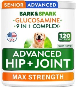 Bark&Spark Senior Joint Chews for Dogs 120Ct