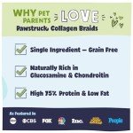 Pawstruck Natural Beef Collagen Braids for Dogs