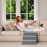YITAHOME Foam Dog Stairs for High Beds & Couches