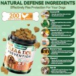 Carmelie Natural Flea & Tick Chews for Dogs