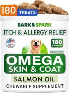 BARK&SPARK Omega 3 Fish Oil Treats for Dogs