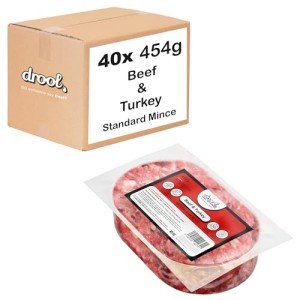 Beef & Turkey Mince Raw Dog Food - 40 Packs