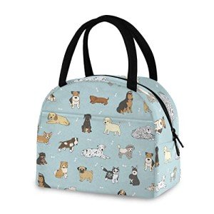 Reusable Insulated Dog Lunch Bag for Outdoor Adventures