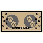 Pet Republic Food Mat for Dogs, 40 x 60 cm, Black