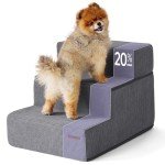 Foldable Foam Dog Stairs for Small Pets 3-Step