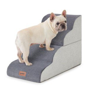 ZOMISIA Non-Slip Dog Stairs Ramp for Bed