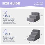 Foldable Foam Dog Stairs for Small Pets 3-Step