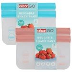 Stylish Reusable Food Storage Bags - Set of 2