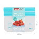 Stylish Reusable Food Storage Bags - Set of 2