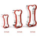 3-Piece Dog Bone Cookie Cutter Set