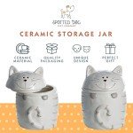 Cute Ceramic Dog Storage Jar with Lid