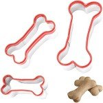 3-Piece Dog Bone Cookie Cutter Set