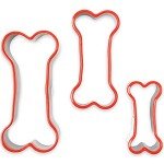 3-Piece Dog Bone Cookie Cutter Set
