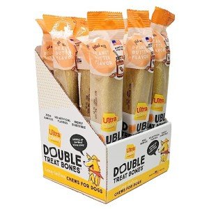 Peanut Butter Double Treat Bones for Dogs