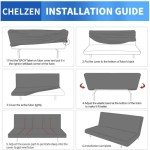 Peacock Blue Velvet Futon Cover - Stretchy & Slip-Resistant