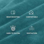 Peacock Blue Velvet Futon Cover - Stretchy & Slip-Resistant