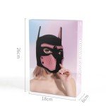 Orange Neoprene Full Face Dog Pup Mask