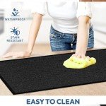 Waterproof Non-Slip Dog Floor Mat - Black, 120x150 cm