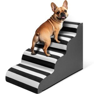 JOEJOY 4-Step Non-Slip Pet Stairs for Beds