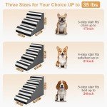 JOEJOY 4-Step Non-Slip Pet Stairs for Beds