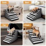 JOEJOY 4-Step Non-Slip Pet Stairs for Beds