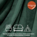 Ultra Soft Green Fleece Throw Blanket for Dogs