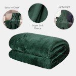 Ultra Soft Green Fleece Throw Blanket for Dogs