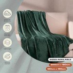 Ultra Soft Green Fleece Throw Blanket for Dogs