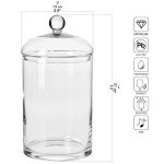Large Glass Dog Treat Storage Jar with Lid